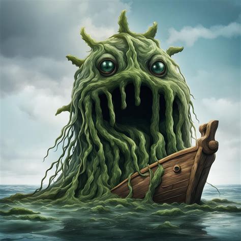 The seaweed beast mascot